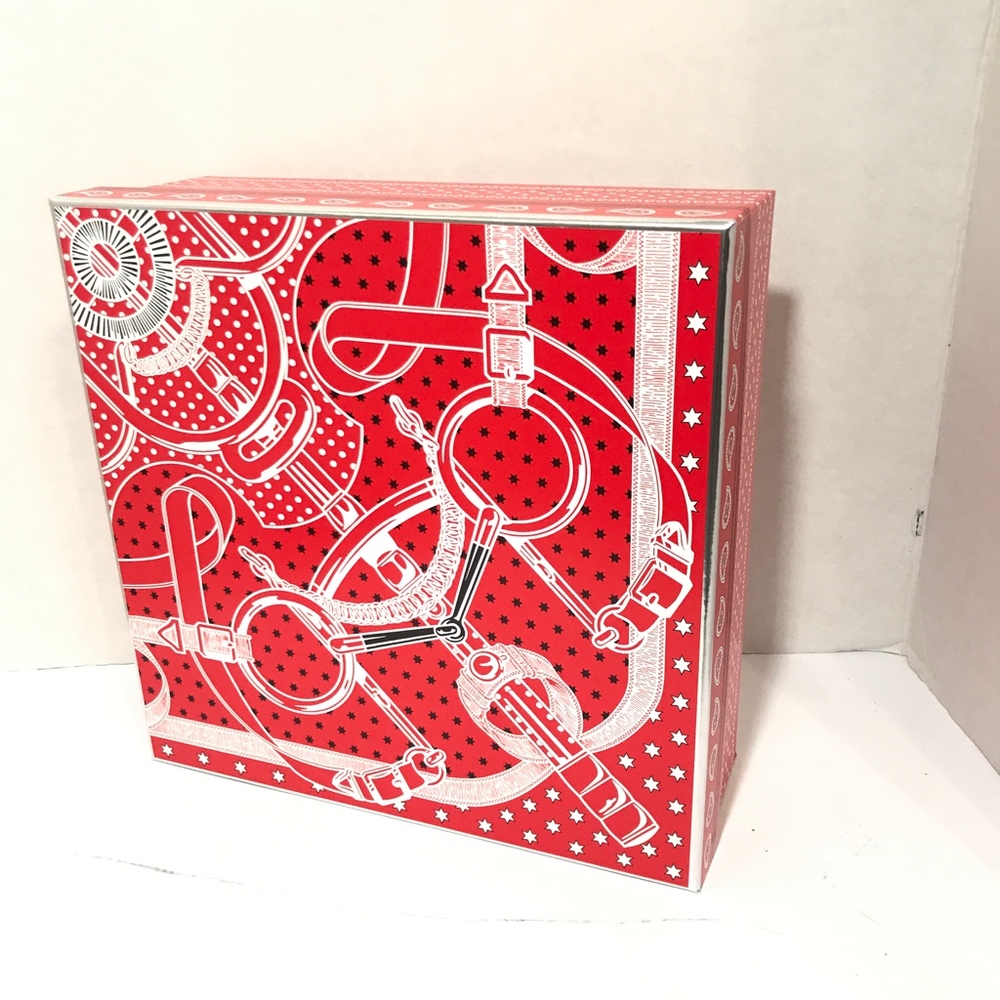 HERMES Empty Gift Box large and medium Holiday wit - Picture 3 of 8